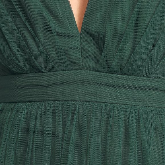 Showpo Like A Vision Dress NWT • Size 12 L/XL • Maxi Dress • Green Bridesmaid - Picture 5 of 9